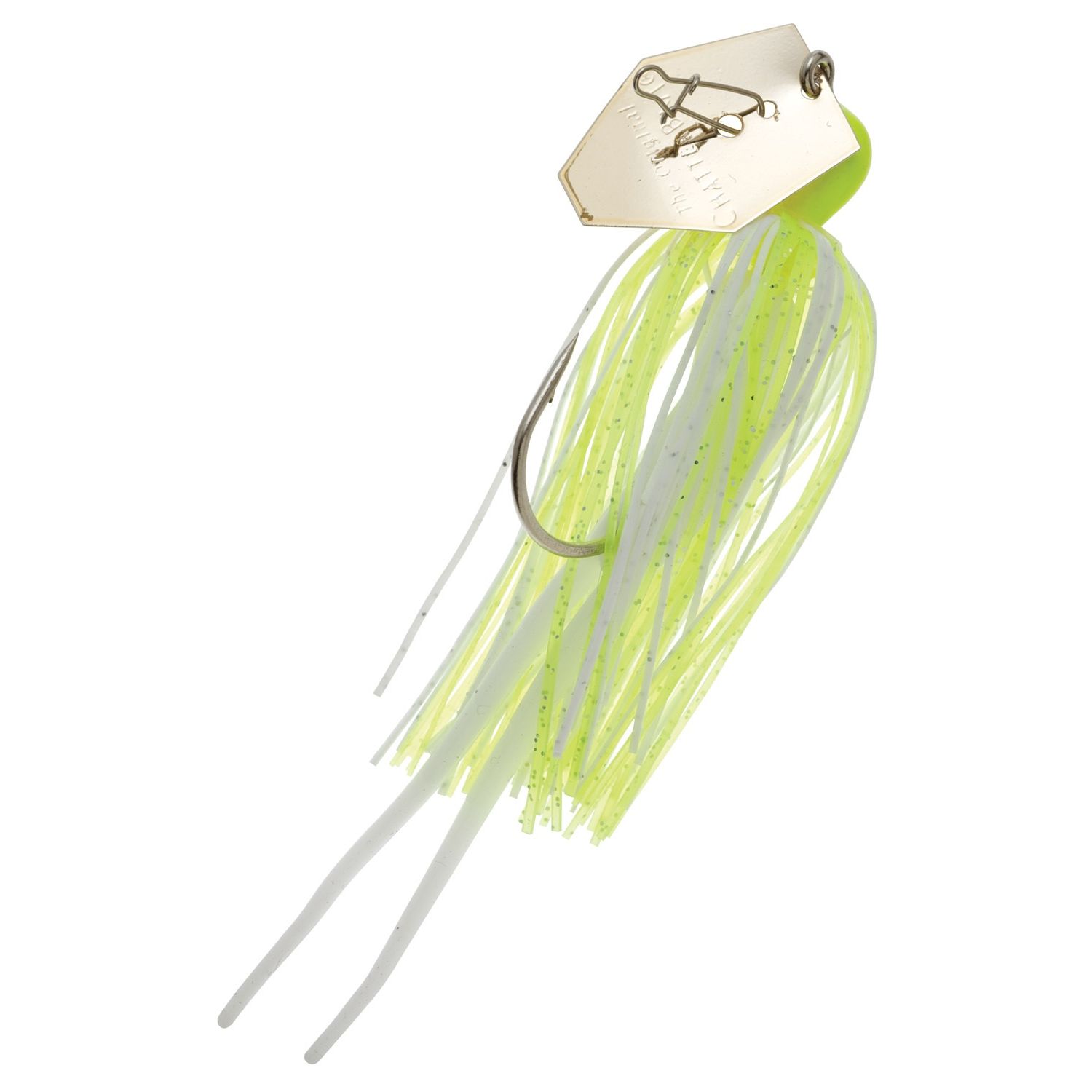 Zman Chatterbait 0.375 Oz-Chartreuse White Gold Blade, made by Z-MAN - CB38-61 Zman Chatterbait 0.375 Oz-Chartreuse White Gold Blade, made by Z-MAN - CB38-61