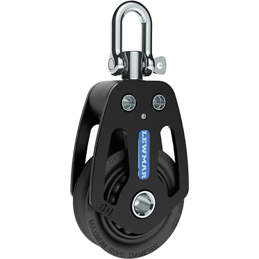 Lewmar 60mm HTX Block - Single, made by Lewmar - 29196001 Lewmar 60mm HTX Block - Single, made by Lewmar - 29196001