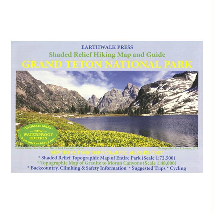 Grand Teton Np Hiking Map & Gd, made by Earthwalk Press - Grand Teton Np Hiking Map & Gd, made by Earthwalk Press -