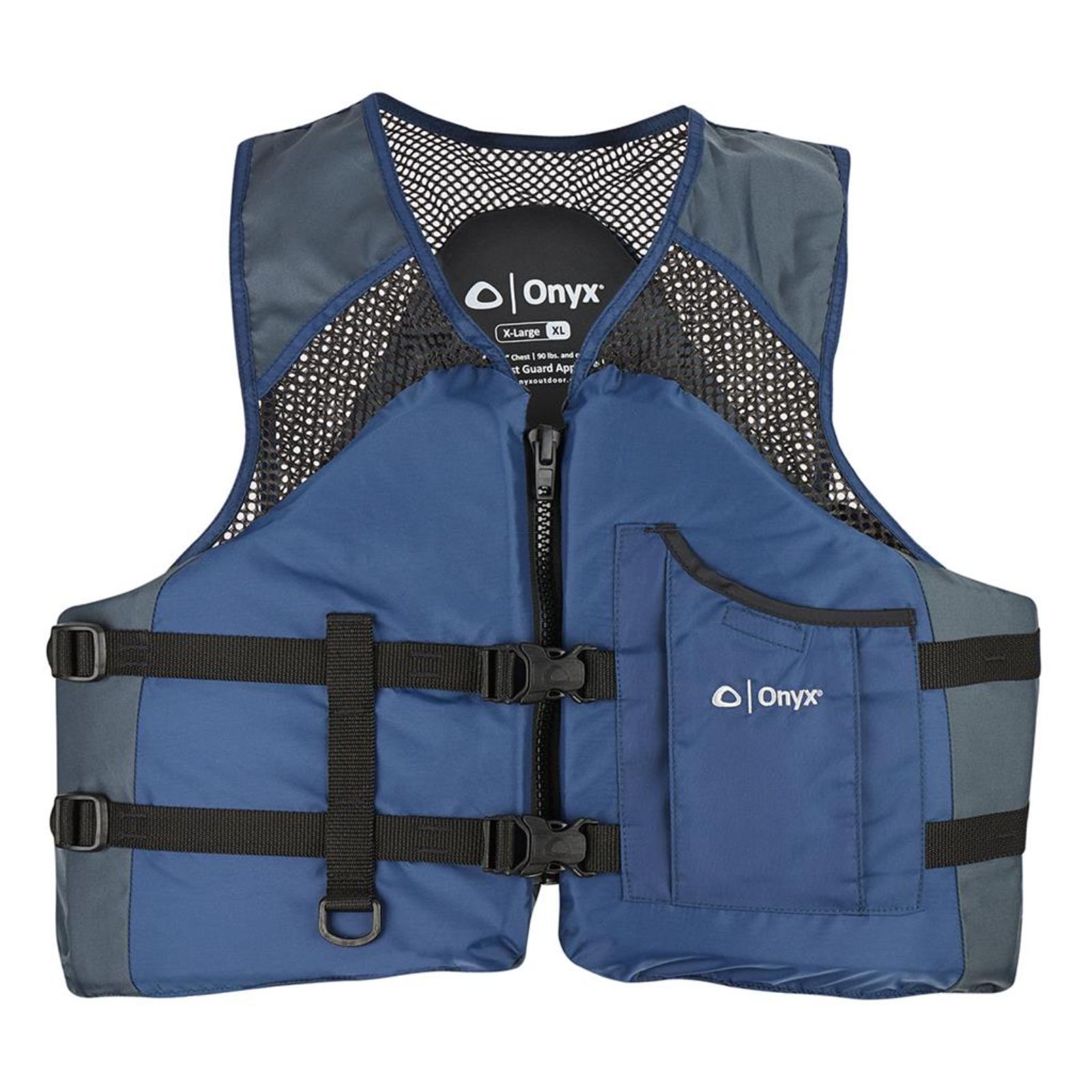 Onyx Mesh Classic Sport Life Jacket Navy 4Xlarge, made by Onyx - 116200-500-080-13