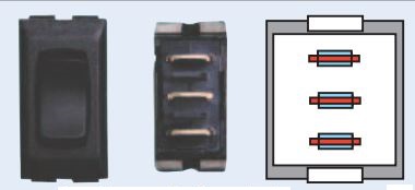 12V Momentary On Black, made by Valterra - DGF112VP