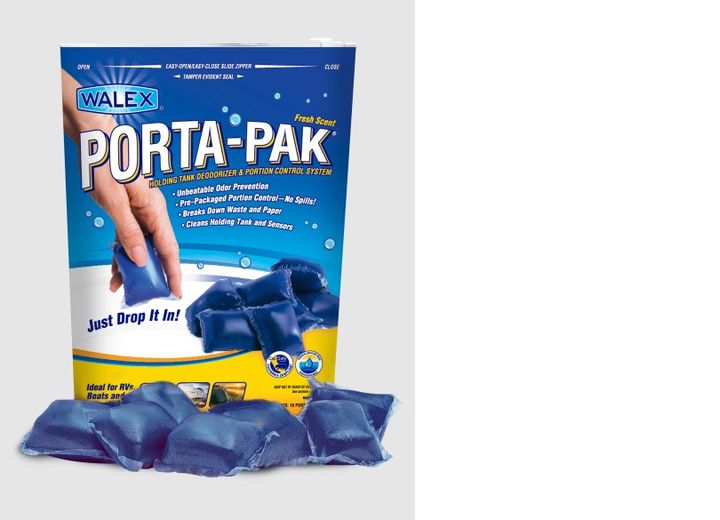 Walex Porta-Pak Black Holding Tank Deodorizer (50-Pack) - Fresh Scent, made by WALEX - PPSGB Walex Porta-Pak Black Holding Tank Deodorizer (50-Pack) - Fresh Scent, made by WALEX - PPSGB