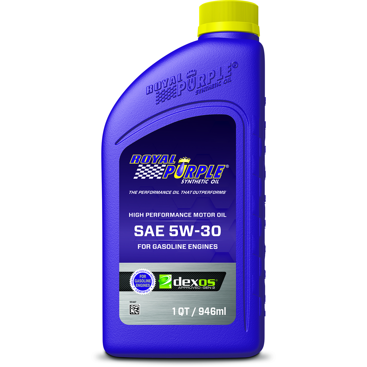 5W30 Oil Qt Bottle, made by ROYAL PURPLE - 1530