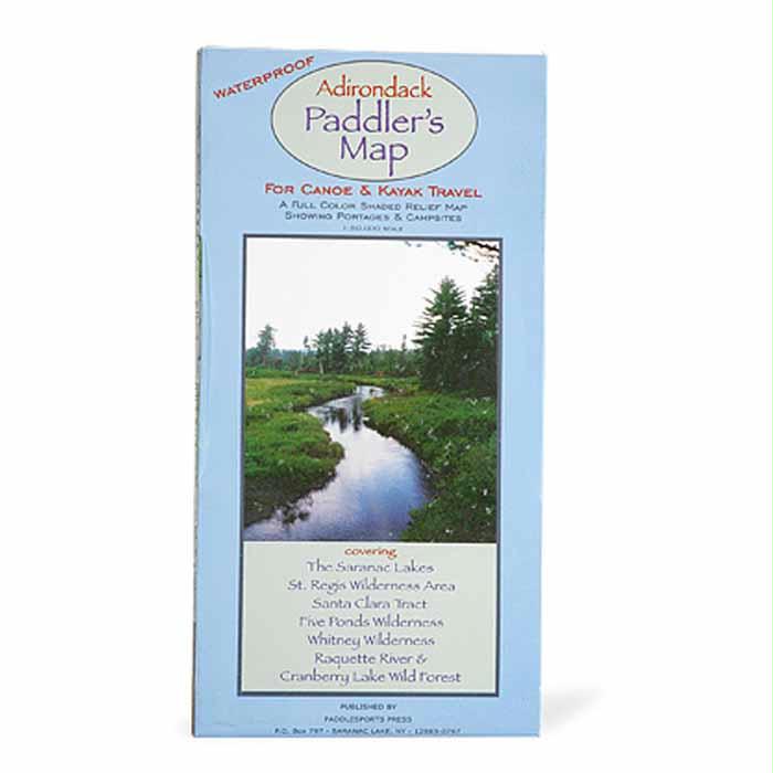 Adirondack Paddler'S Map North, made by Paddlesports Press -