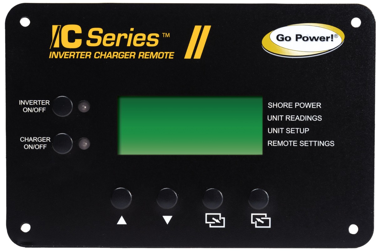 Go Power Inverter Charger Remote - Gp-Icr-50, made by Go Power - 77742 Go Power Inverter Charger Remote - Gp-Icr-50, made by Go Power - 77742