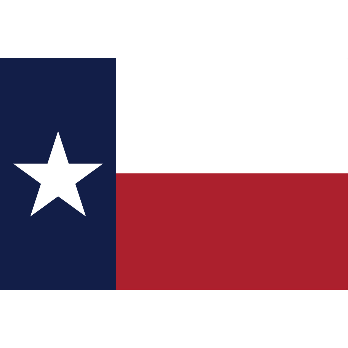 Texas State Nylon Flag, made by Flagsource -