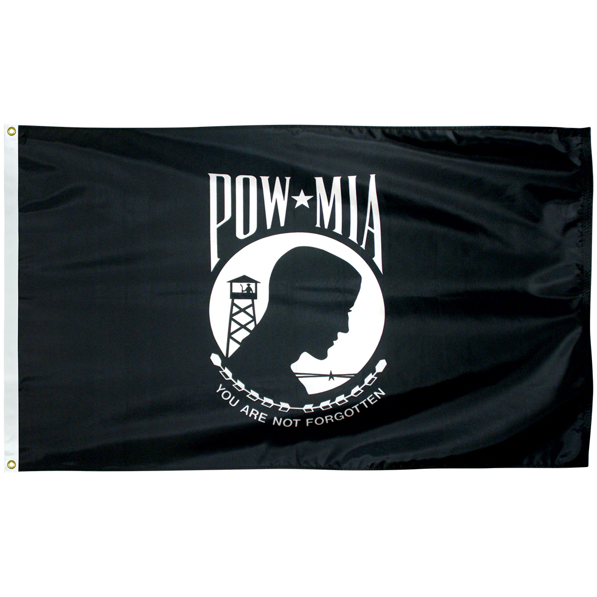 POW/MIA Double Face Nylon Flag, made by Flagsource -