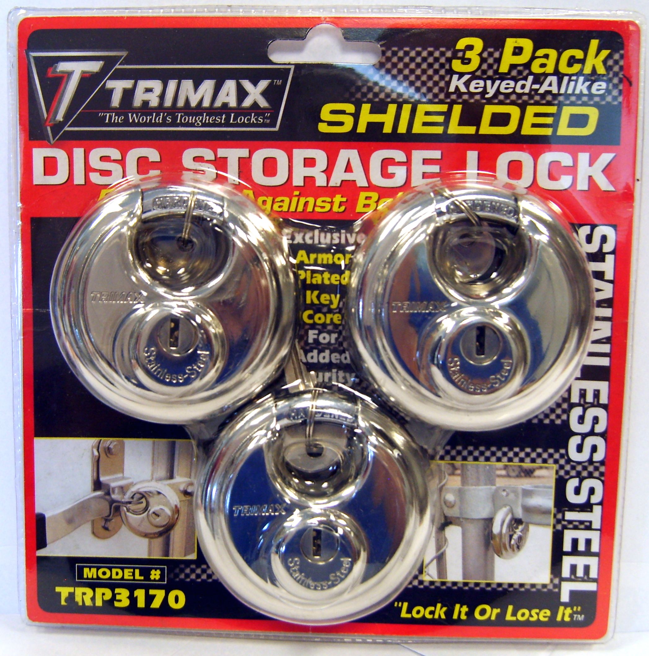 3 Pack Keyed Alike Trp170, made by Trimax - TRP3170 3 Pack Keyed Alike Trp170, made by Trimax - TRP3170
