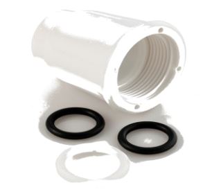 Spout Nut Kit W/O'Ring-Wh, made by AMER BRASS - CRD-SPTNUT-W