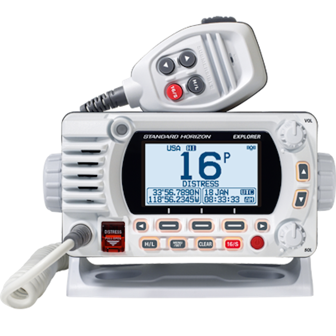 Vhf Optional 2Nd Station W/Gps Wh, made by STANDARD - GX1800GW