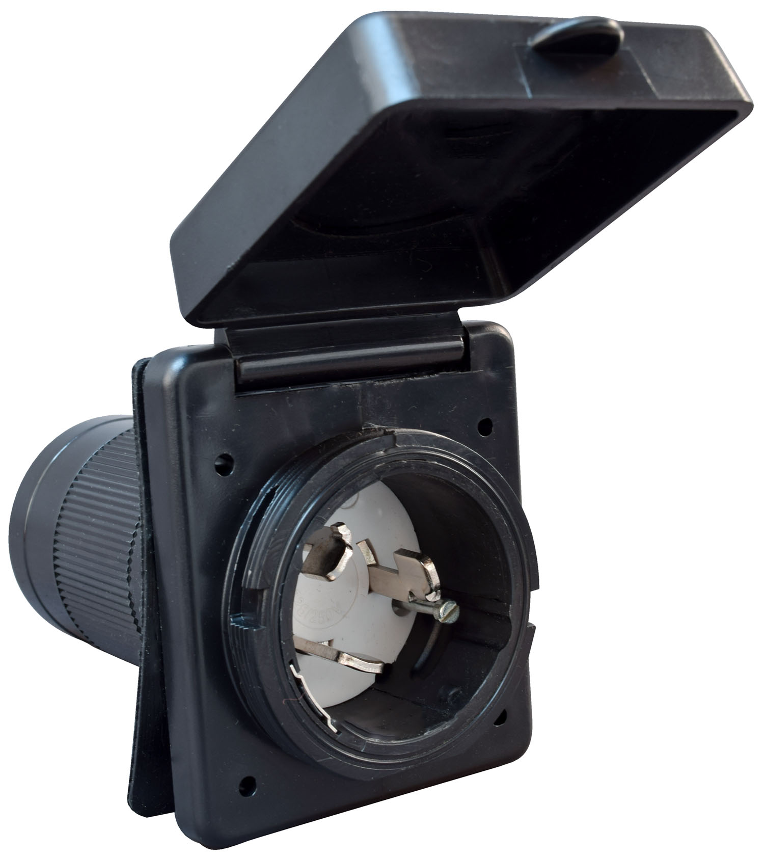 50A Inlet Black Carded, made by Valterra - A10-50INBKVP