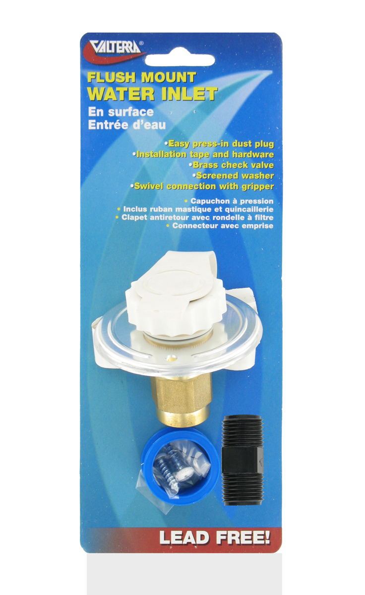 Wtr Inlet Lf Alm 2.75' Wh, made by Valterra - A01-0172LFVP