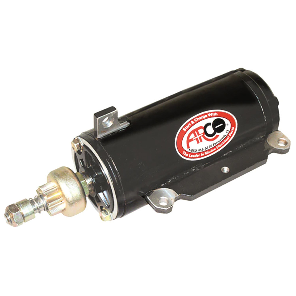 ARCO Marine Johnson/Evinrude Outboard Starter - V6 - 8 Tooth, made by ARCO MARINE - 5373 ARCO Marine Johnson/Evinrude Outboard Starter - V6 - 8 Tooth, made by ARCO MARINE - 5373