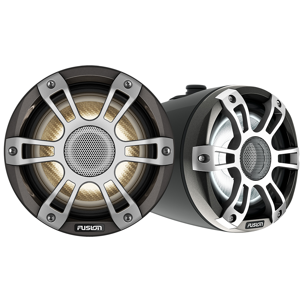 Fusion Signature Series 3i 6.5" Wake Tower CRGBW Speakers - Black, made by Fusion - 010-02771-51 Fusion Signature Series 3i 6.5" Wake Tower CRGBW Speakers - Black, made by Fusion - 010-02771-51