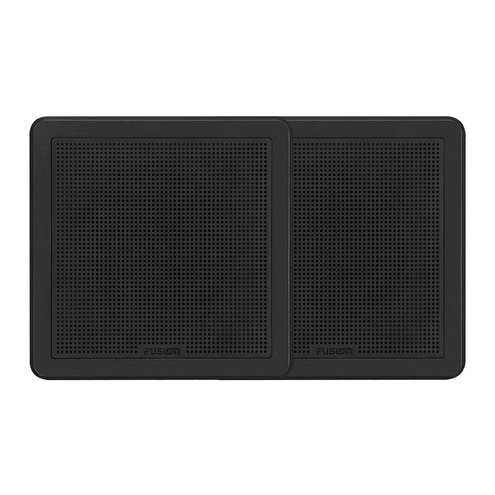 FUSION FM-65SB FM Series 6.5" 120 Flush Mount Square Marine Speakers - Black Grill - 120W, made by Fusion - 010-02299-11 FUSION FM-65SB FM Series 6.5" 120 Flush Mount Square Marine Speakers - Black Grill - 120W, made by Fusion - 010-02299-11