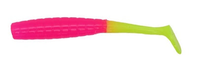 Leland Crappie Magnet Tiny Dancer 2" 12pc Pink/Chart, made by Crappie Magnet Baits -