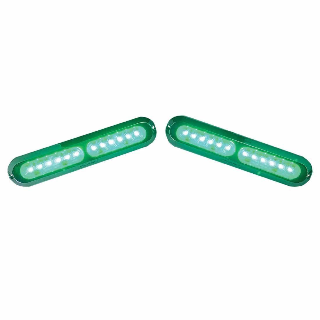 Plashlights Poquito 60w Underwater Transom Light - Green | Pl-uwl-60w-grn-k, made by Plashlight - PL-UWL-60W-GRN-K