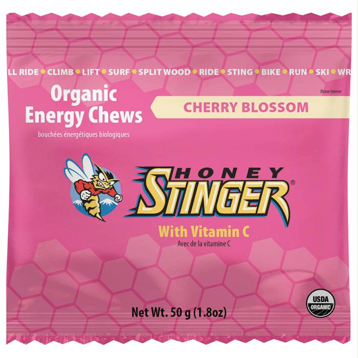 Energy Chews Cherry, made by Honey Stinger -