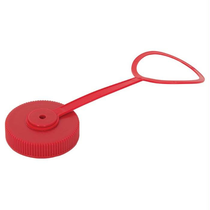 Lid Wm Loop-Top Red (Packaged), made by Nalgene -