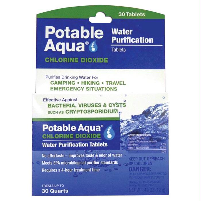 Pa Chlorine Dioxide Tab 30 Pk, made by Potable Aqua -