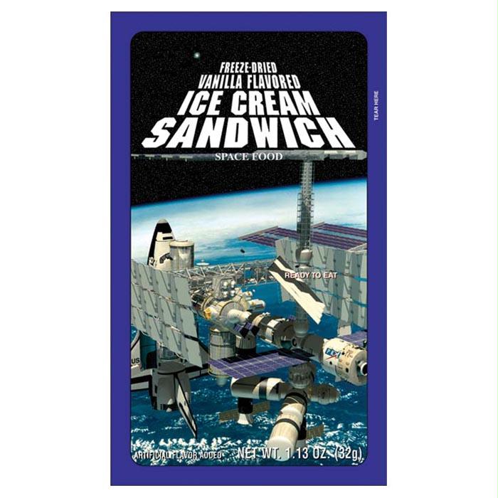 Vanilla Ice Cream Sandwich, made by Space Food -