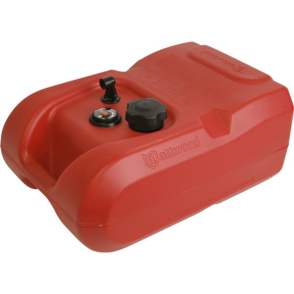 Attwood Portable Fuel Tank - 6 Gallon w/Gauge, made by Attwood Marine - 8806LPG2 Attwood Portable Fuel Tank - 6 Gallon w/Gauge, made by Attwood Marine - 8806LPG2