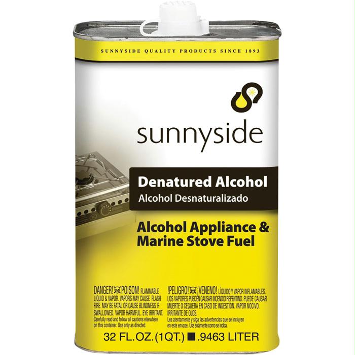 Denatured Alcohol 1 Qt, made by Sunnyside -