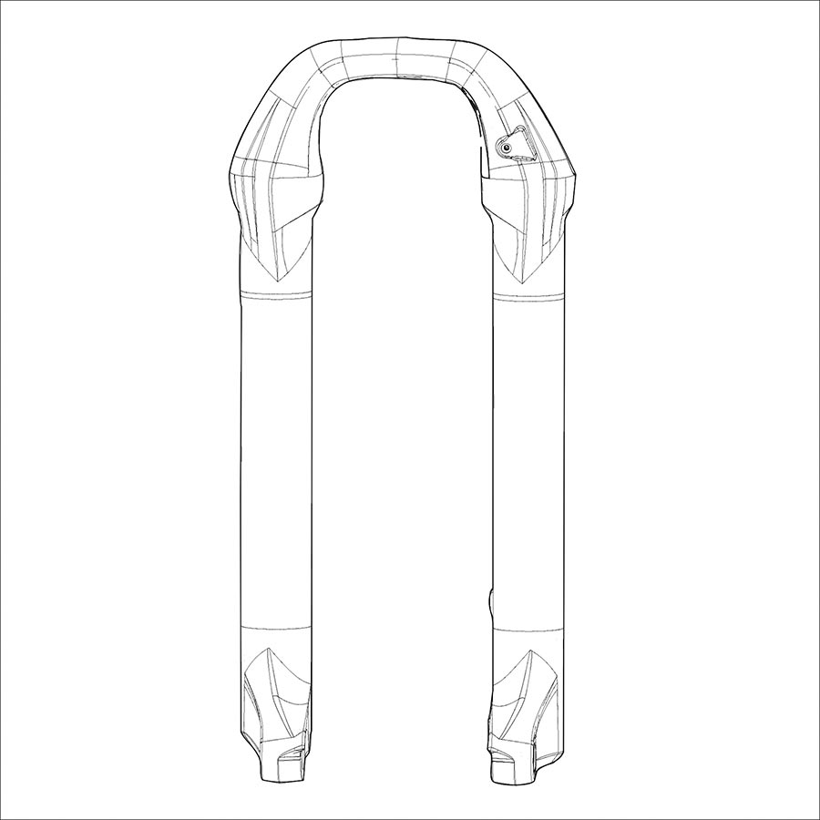 Lower Leg - 35G Fender, made by RockShox - 11.4018.091.050 Lower Leg - 35G Fender, made by RockShox - 11.4018.091.050