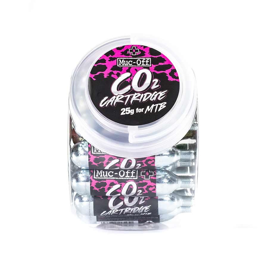 CO2 Refill MTB Cartridges, Qty 25 Jar, 25g, made by MUC-OFF - 20119 CO2 Refill MTB Cartridges, Qty 25 Jar, 25g, made by MUC-OFF - 20119