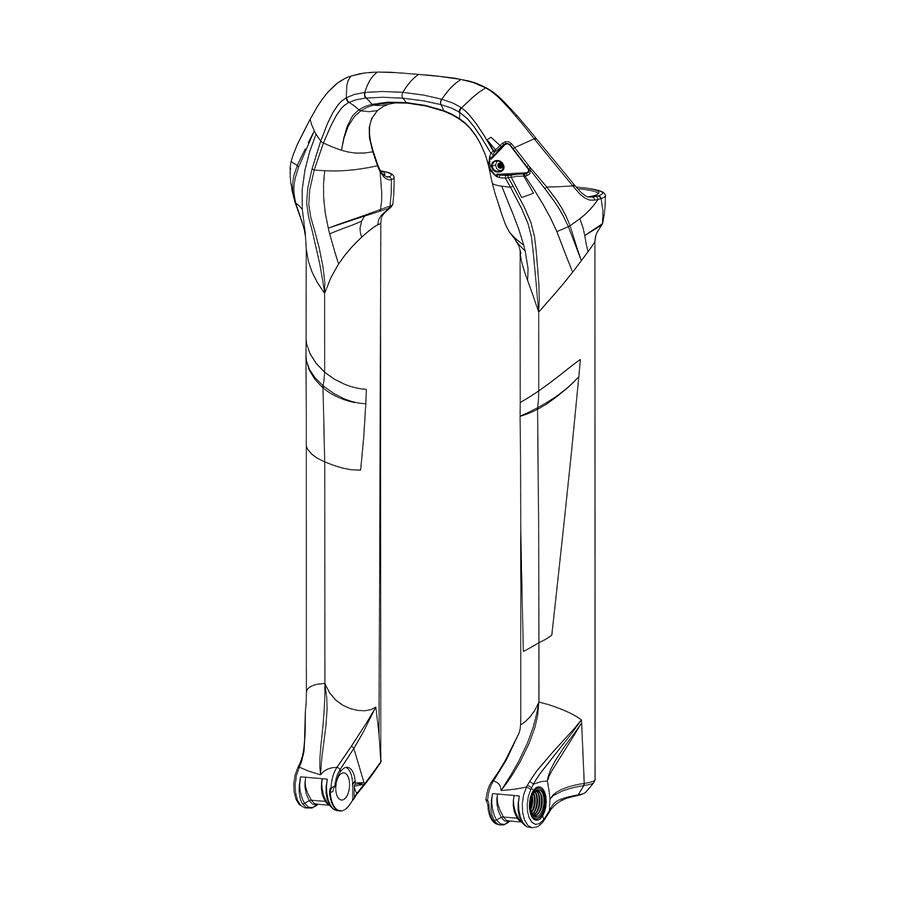 Lower Leg Pike 26 15 DFBLK, made by RockShox - 11.4018.006.192 Lower Leg Pike 26 15 DFBLK, made by RockShox - 11.4018.006.192