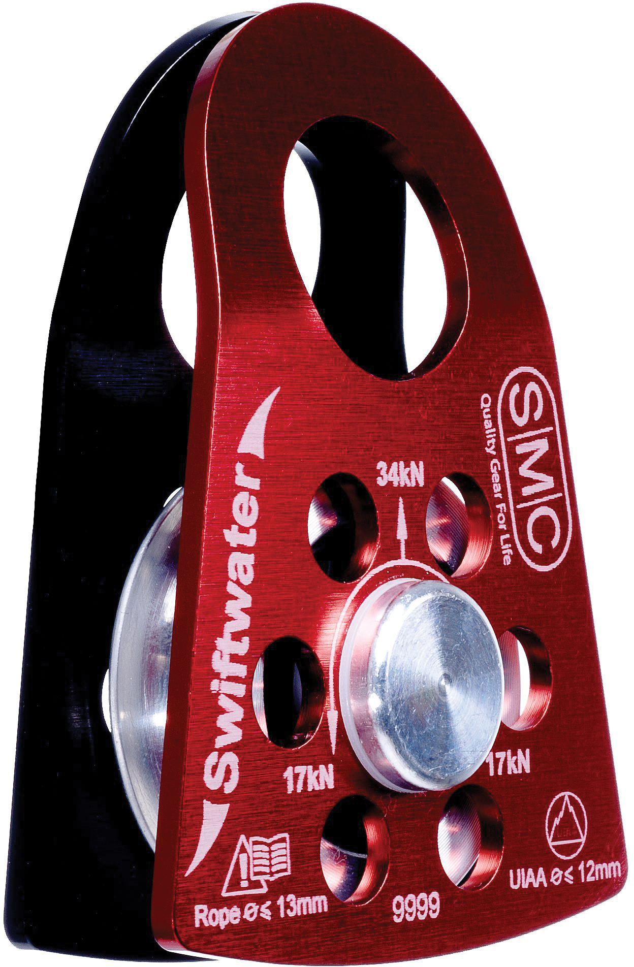 2" Swiftwater Pulley - Red, made by SMC -