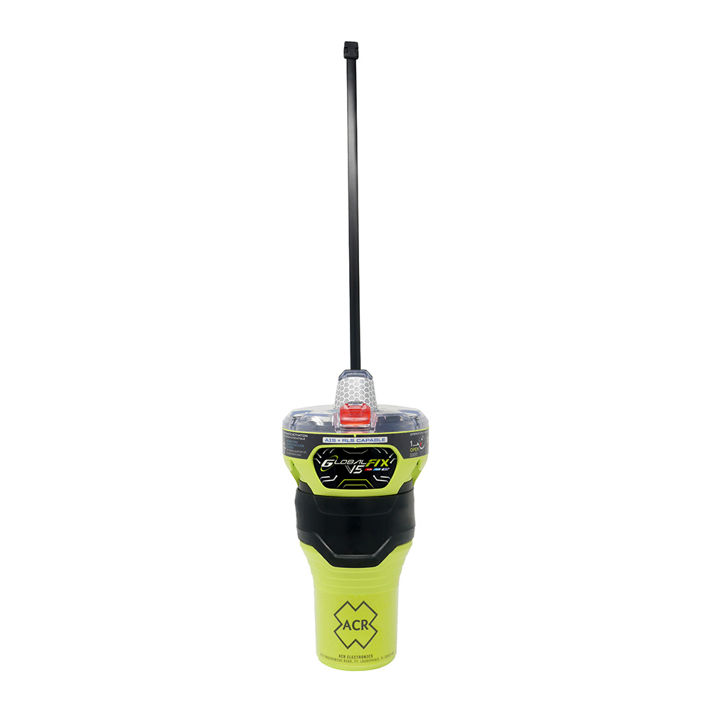 ACR GlobalFix™ V5 Cat 2 GPS AIS EPIRB w/Return Link Service & Mobile App, made by ACR Electronics - 2852 ACR GlobalFix™ V5 Cat 2 GPS AIS EPIRB w/Return Link Service & Mobile App, made by ACR Electronics - 2852