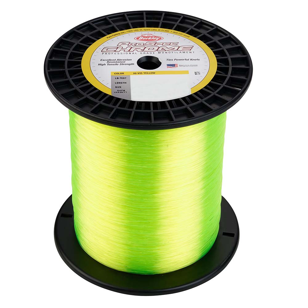 Berkley ProSpec Chrome Hi-Vis Yellow Monofilament - 25 lb - 3000 yds - PSC3B25-HVY, made by Berkley - 1543671 Berkley ProSpec Chrome Hi-Vis Yellow Monofilament - 25 lb - 3000 yds - PSC3B25-HVY, made by Berkley - 1543671
