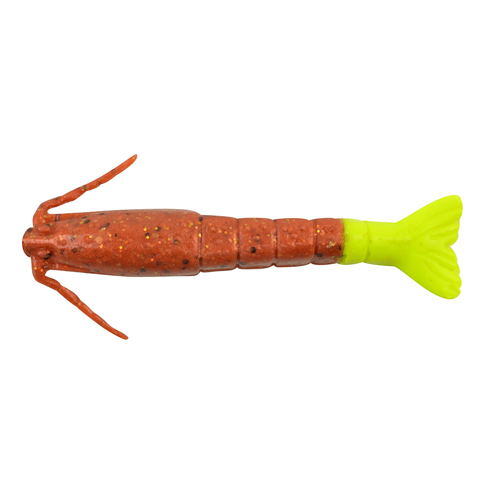 Berkley Gulp!® Saltwater Shrimp - 3" - New Penny/Chartreuse, made by Berkley - 1240005 Berkley Gulp!® Saltwater Shrimp - 3" - New Penny/Chartreuse, made by Berkley - 1240005