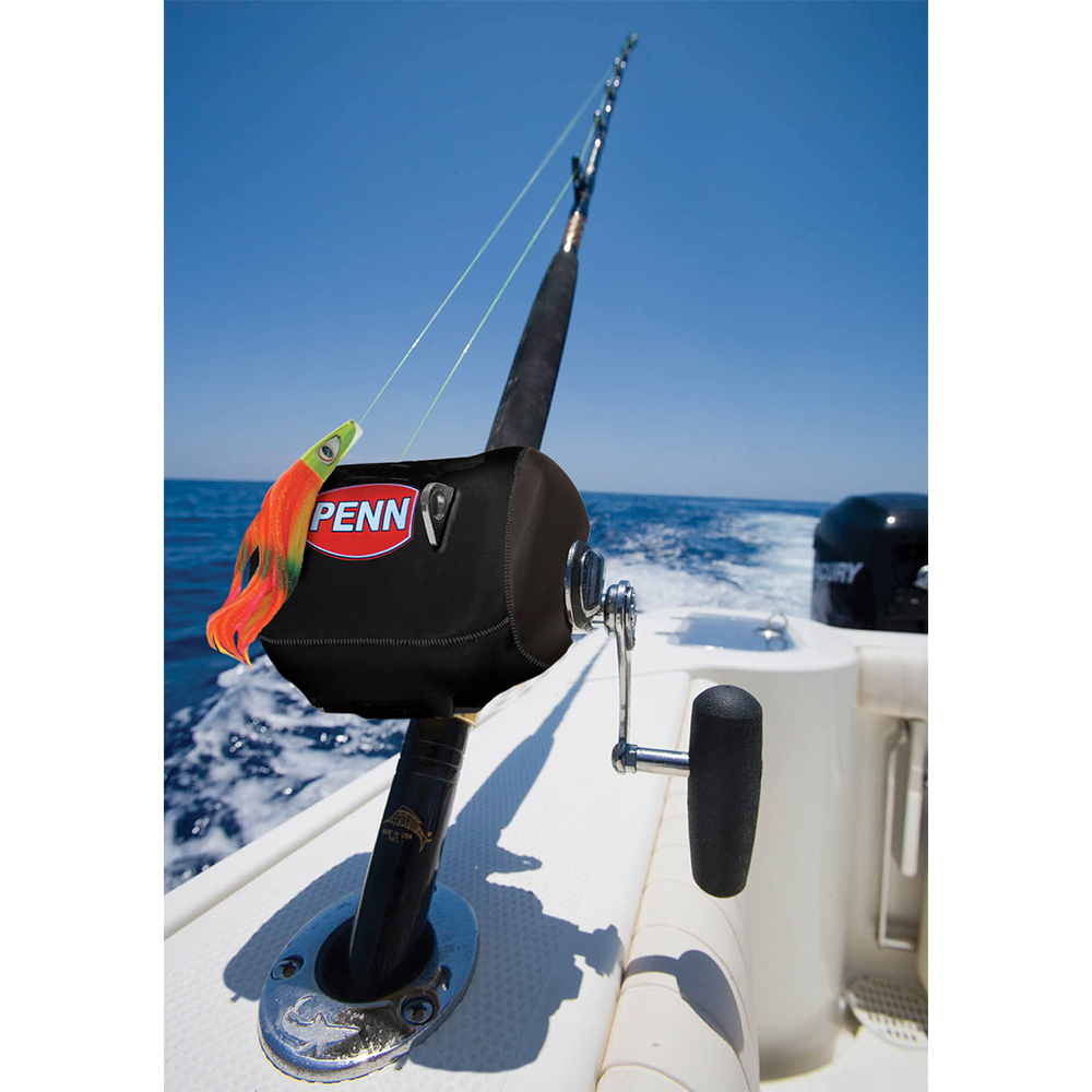 PENN Neoprene Conventional Reel Cover - MEDRC - Black - Medium, made by Penn - 1178862 PENN Neoprene Conventional Reel Cover - MEDRC - Black - Medium, made by Penn - 1178862