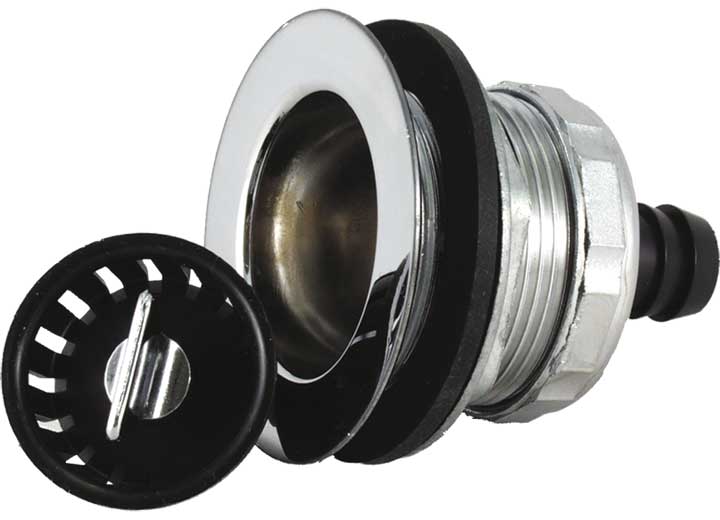RV Sink Strainer w/ Threaded Basket, made by JR PRODUCTS - 9490-217-022 RV Sink Strainer w/ Threaded Basket, made by JR PRODUCTS - 9490-217-022