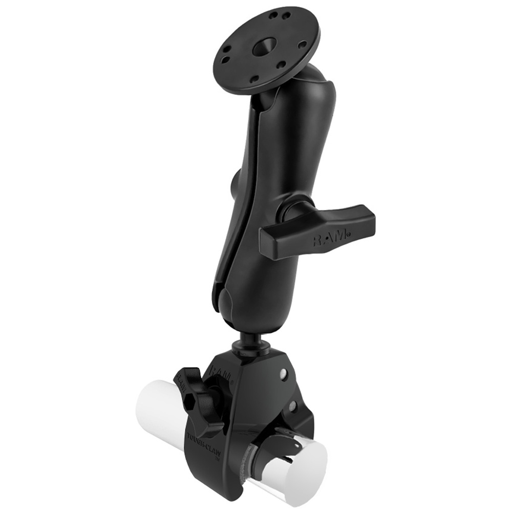 RAM Mount Large Tough-Claw Base w/Double Socket Arm & 1.5" Round Base Adapter, made by RAM Mounting Systems - RAP-401-202U RAM Mount Large Tough-Claw Base w/Double Socket Arm & 1.5" Round Base Adapter, made by RAM Mounting Systems - RAP-401-202U