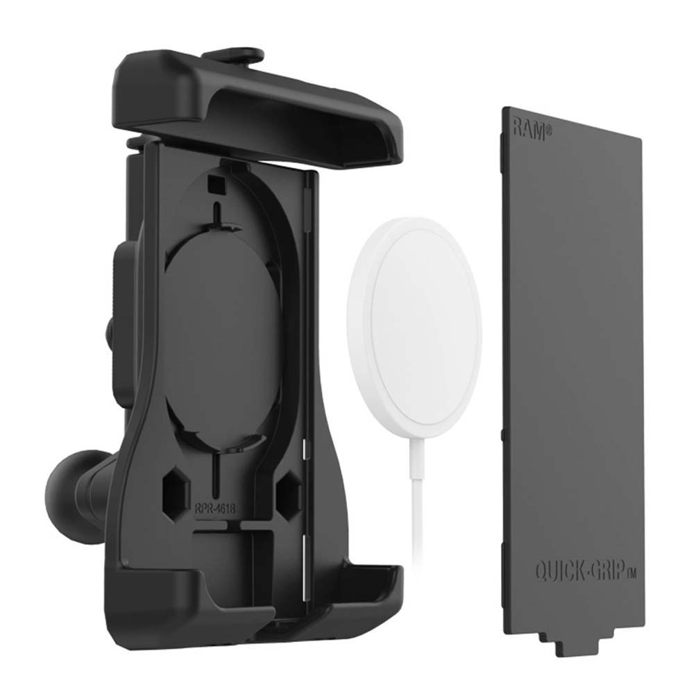 RAM Mount RAM® Quick-Grip™ Holder w/Ball f/Apple MagSafe Compatible Phones, made by RAM Mounting Systems - RAM-HOL-UN15WBU RAM Mount RAM® Quick-Grip™ Holder w/Ball f/Apple MagSafe Compatible Phones, made by RAM Mounting Systems - RAM-HOL-UN15WBU