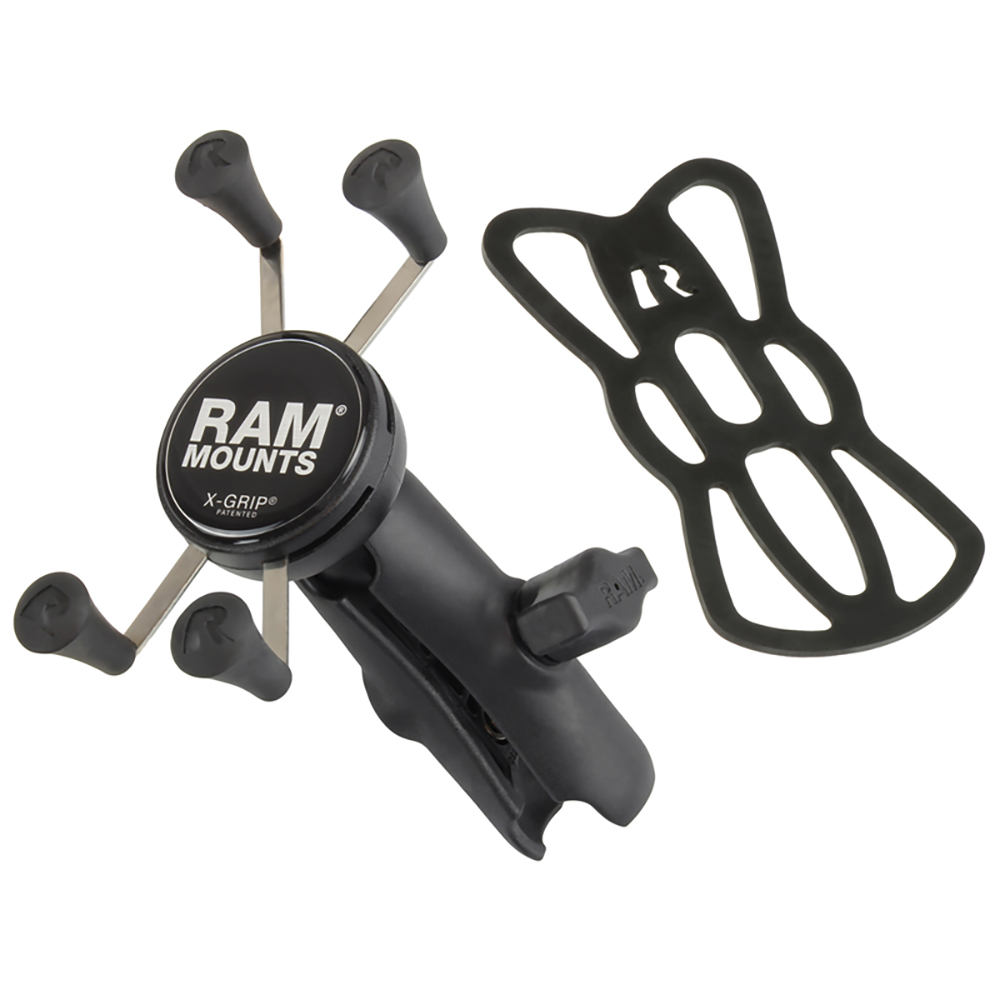RAM Mount Universal X-Grip® Cell Phone Cradle w/Double Socket Arm, made by RAM Mounting Systems - RAP-HOL-UN7B-201U RAM Mount Universal X-Grip® Cell Phone Cradle w/Double Socket Arm, made by RAM Mounting Systems - RAP-HOL-UN7B-201U