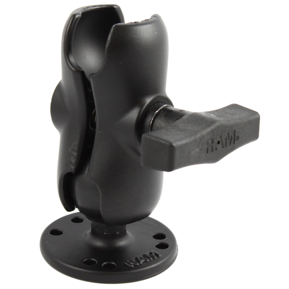 RAM Mount 1.5" Ball Short Arm w/2.5" Round Base, made by RAM Mounting Systems - RAM-103U-B RAM Mount 1.5" Ball Short Arm w/2.5" Round Base, made by RAM Mounting Systems - RAM-103U-B