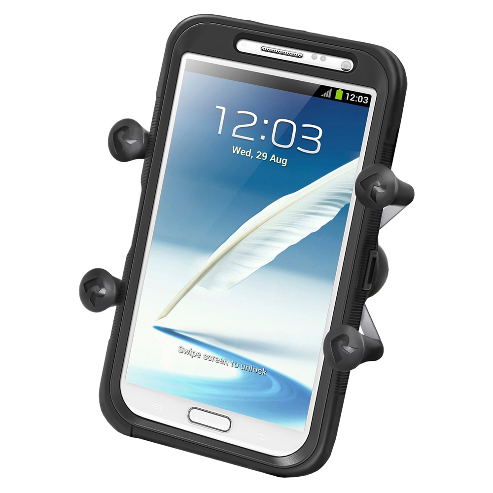 RAM Mount Universal X-Grip IV Large Phone/Phablet Holder w/1" Ball, made by RAM Mounting Systems - RAM-HOL-UN10BU RAM Mount Universal X-Grip IV Large Phone/Phablet Holder w/1" Ball, made by RAM Mounting Systems - RAM-HOL-UN10BU