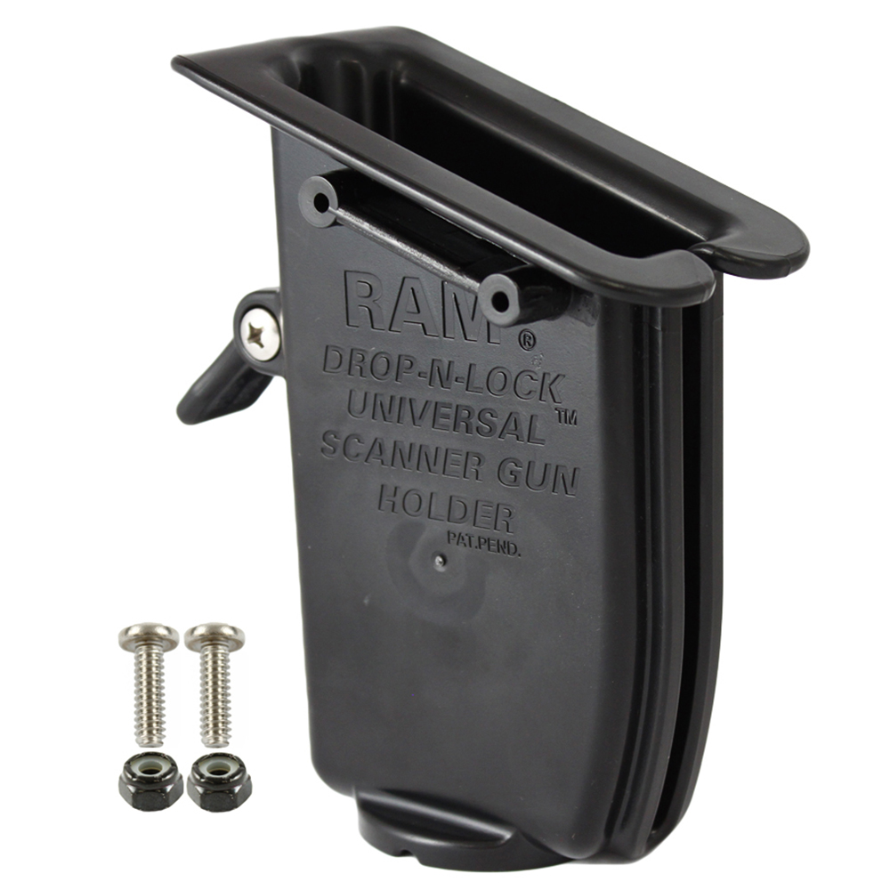 RAM Mount RAM® Drop-N-Lock™ Scanner Gun Holder, made by RAM Mounting Systems - RAP-317U RAM Mount RAM® Drop-N-Lock™ Scanner Gun Holder, made by RAM Mounting Systems - RAP-317U