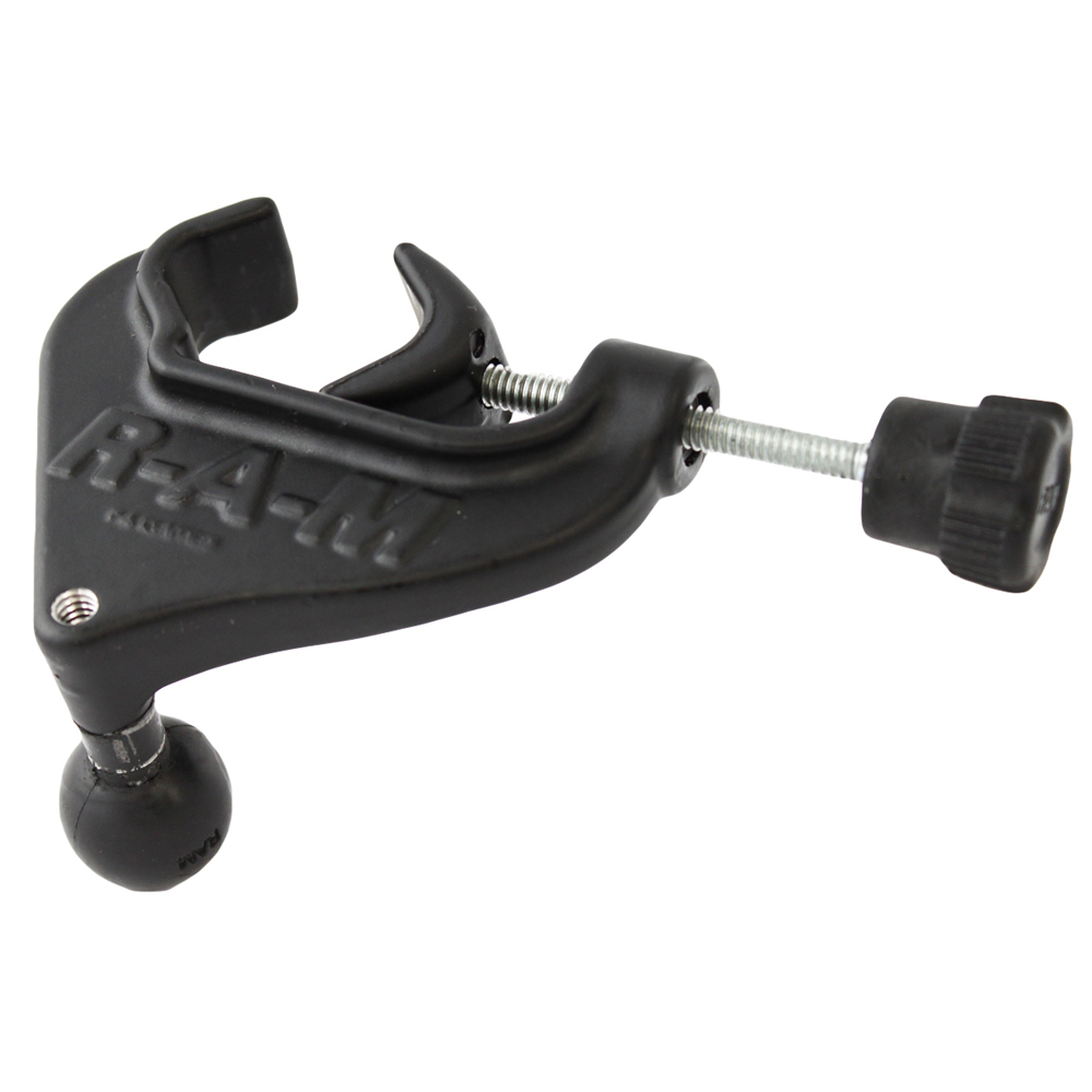 RAM Mount Yoke Clamp Base w/1" Ball & 1/4-20" Tap, made by RAM Mounting Systems - RAM-B-121BAU RAM Mount Yoke Clamp Base w/1" Ball & 1/4-20" Tap, made by RAM Mounting Systems - RAM-B-121BAU