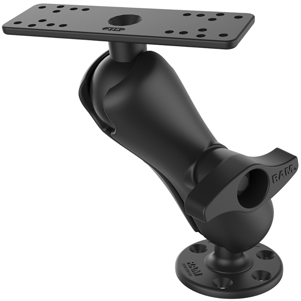 Ram Mount Universal D Size Ball Mount for 9"-12" Fishfinders and Chartplotters, made by RAM Mounting Systems - RAM-D-115 Ram Mount Universal D Size Ball Mount for 9"-12" Fishfinders and Chartplotters, made by RAM Mounting Systems - RAM-D-115
