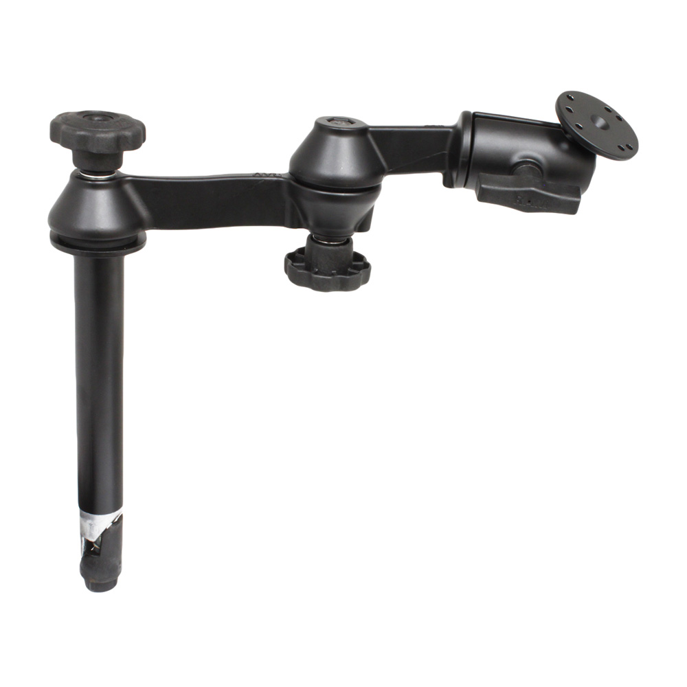 RAM Mount Double Swing Arm w/8" Male and No Female Tele-Pole, made by RAM Mounting Systems - RAM-VP-SW1-8 RAM Mount Double Swing Arm w/8" Male and No Female Tele-Pole, made by RAM Mounting Systems - RAM-VP-SW1-8