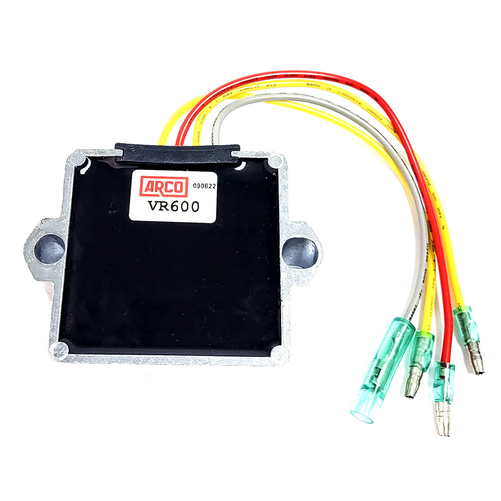ARCO Marine Voltage Regulator f/Mercury Outboard Engines, made by ARCO MARINE - VR600 ARCO Marine Voltage Regulator f/Mercury Outboard Engines, made by ARCO MARINE - VR600
