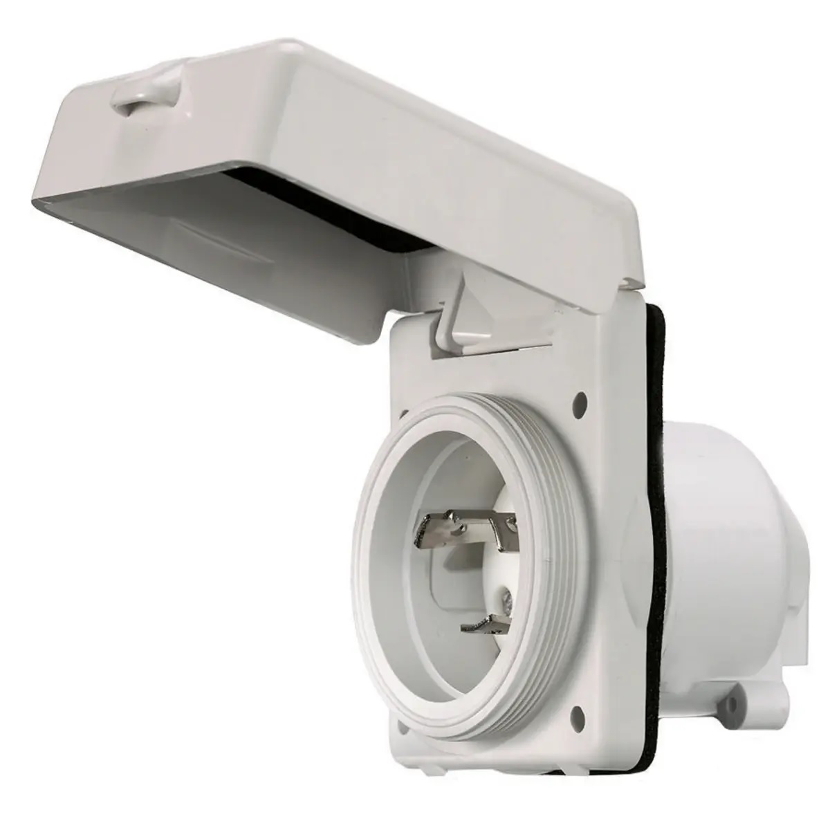 Hubbell Hbl303nm 30a Inlet Polycard, made by Hubbell Wiring - HBL303NM Hubbell Hbl303nm 30a Inlet Polycard, made by Hubbell Wiring - HBL303NM