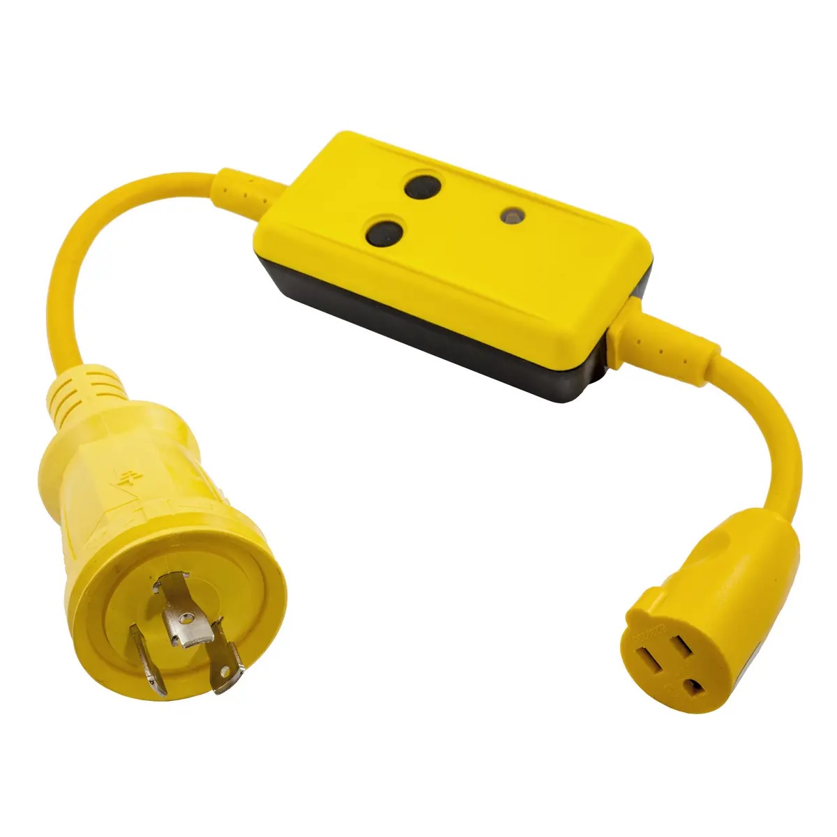 Hubbell Hbl105gf 15a Female To 30a Male W/gfci Protection, made by Hubbell Wiring - HBL105GF Hubbell Hbl105gf 15a Female To 30a Male W/gfci Protection, made by Hubbell Wiring - HBL105GF
