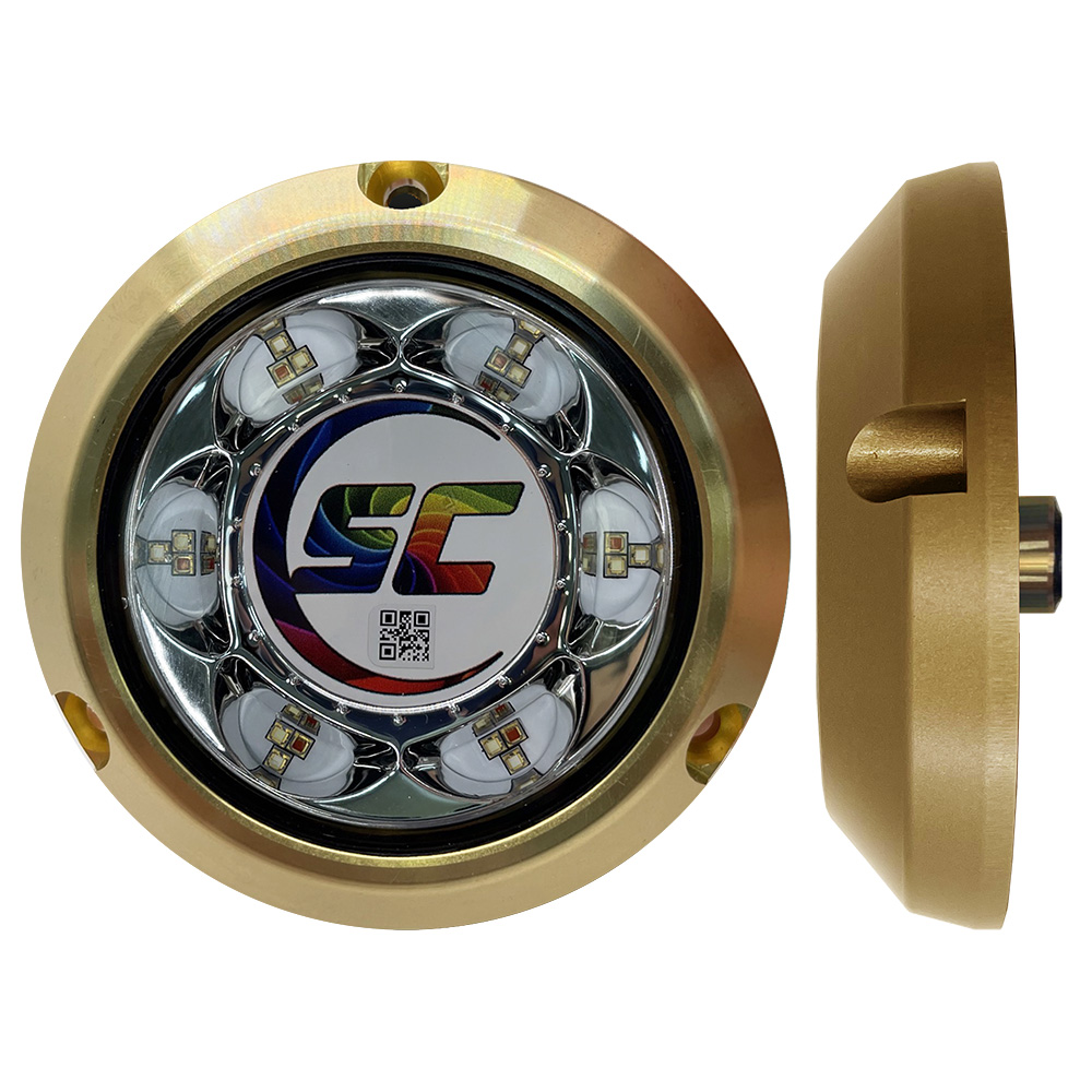 Shadow-Caster SC3 Series CC (Full Color Change) Bronze Surface Mount Underwater Light, made by Shadow-Caster LED Lighting - SC3-CC-BZSM Shadow-Caster SC3 Series CC (Full Color Change) Bronze Surface Mount Underwater Light, made by Shadow-Caster LED Lighting - SC3-CC-BZSM