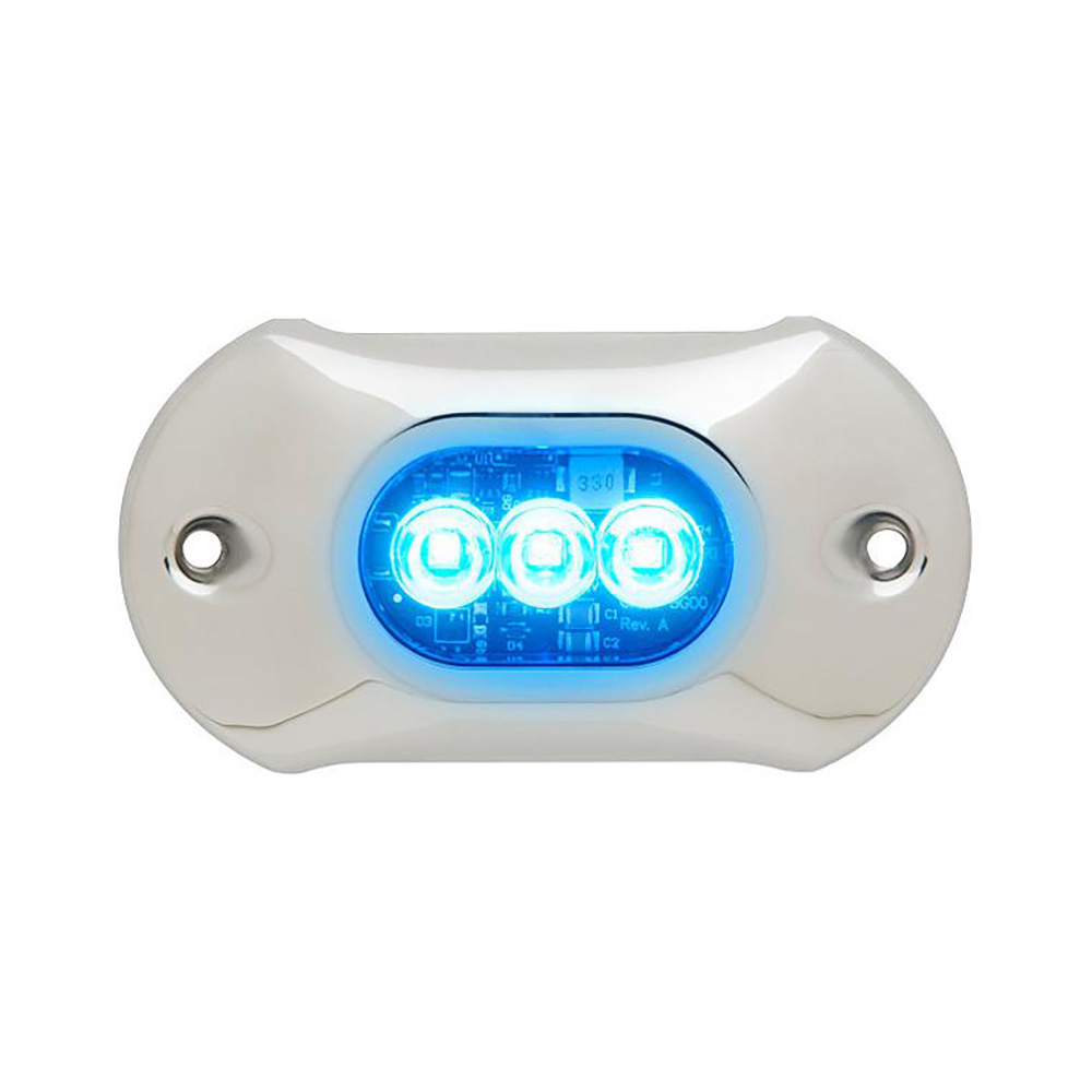 Attwood LightArmor HPX Underwater Light - 3 LED & Blue, made by Attwood Marine - 66UW03B-7 Attwood LightArmor HPX Underwater Light - 3 LED & Blue, made by Attwood Marine - 66UW03B-7